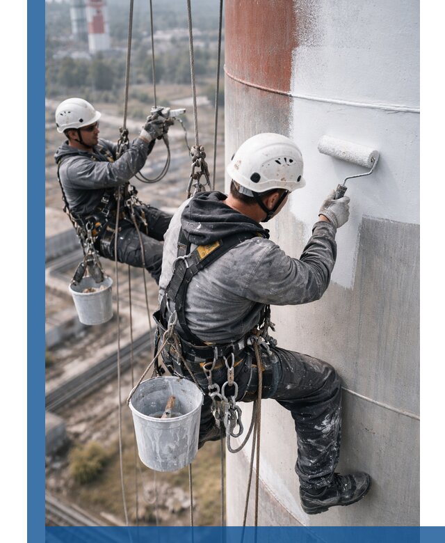 Покраска дымовых труб в Волгодонске: антикоррозийная защита и восстановление