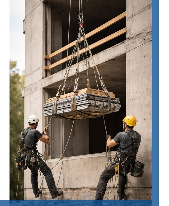 Подъем материала на этаж веревками в Волгодонске от 1641 р. | ВЫСОТНИК-Вгн