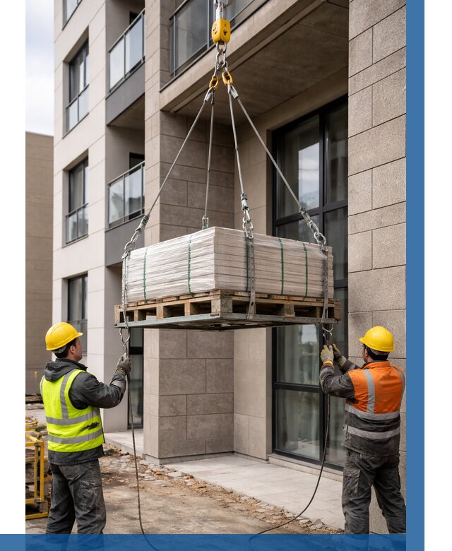 Подъем керамогранита на этаж в Волгодонске от 3830 р. | ВЫСОТНИК-Вгн