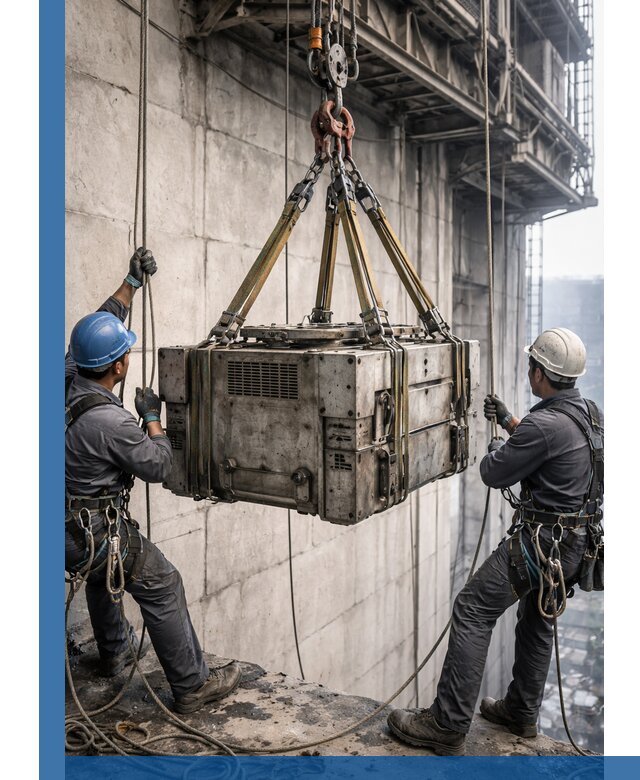 Такелажные работы на высоте, подъем и монтаж грузов в Волгодонске