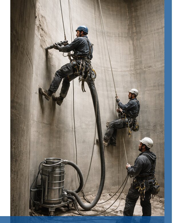 Зачистка силосов в Волгодонске от 4924 р. Договор и смета ВЫСОТНИК-Вгн