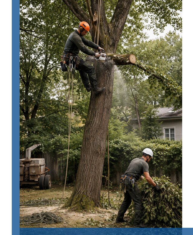 Кронирование деревьев в Волгодонске, безопасная высотная обрезка