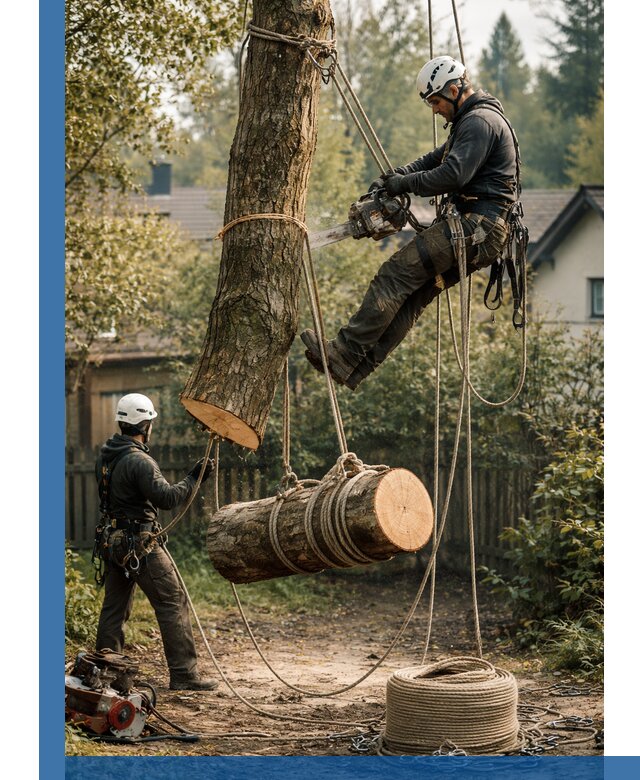Валка деревьев частями в Волгодонске, безопасно и аккуратно