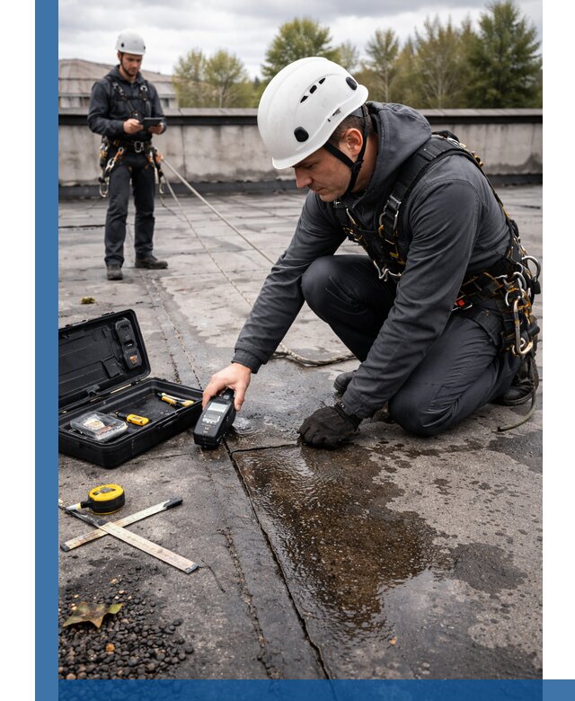 Обследование кровли на протечки и выявление дефектов в Волгодонске