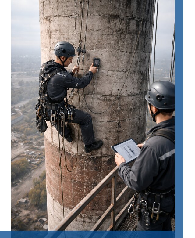 Обследование дымовой трубы в Волгодонске от 8754 р. | ВЫСОТНИК-Вгн