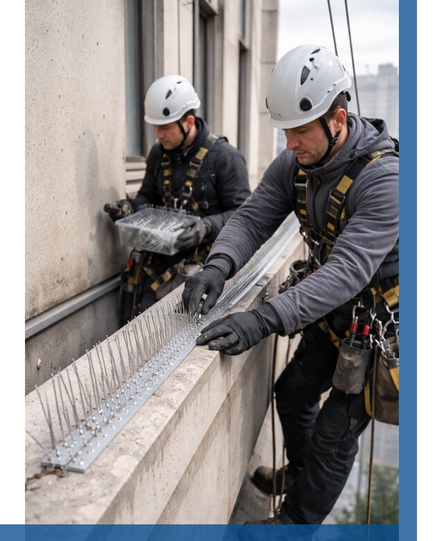 Установка шипов от птиц в Волгодонске от 930 р. | ВЫСОТНИК-Вгн